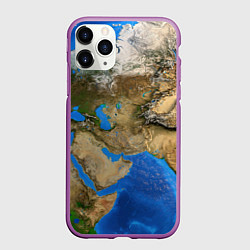 Чехол iPhone 11 Pro матовый Земля с высоты
