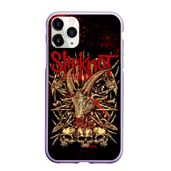 Чехол iPhone 11 Pro матовый Slipknot red black