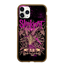 Чехол iPhone 11 Pro матовый Slipknot pink