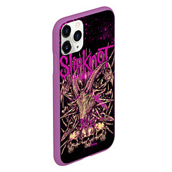 Чехол iPhone 11 Pro матовый Slipknot pink, цвет: 3D-фиолетовый — фото 2