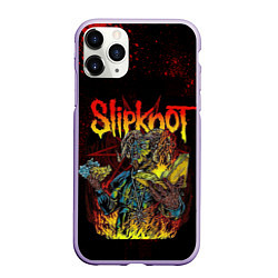 Чехол iPhone 11 Pro матовый Slipknot Monster, цвет: 3D-светло-сиреневый