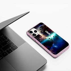Чехол iPhone 11 Pro матовый За секунду до столкновения планеты с космическим о, цвет: 3D-розовый — фото 2