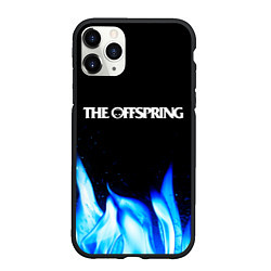 Чехол iPhone 11 Pro матовый The Offspring blue fire, цвет: 3D-черный