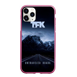 Чехол iPhone 11 Pro матовый Untraveled Road - Thousand Foot Krutch, цвет: 3D-малиновый