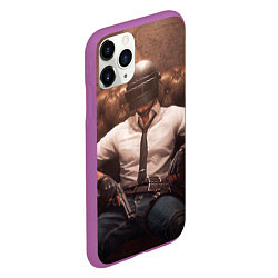 Чехол iPhone 11 Pro матовый PlаyerUnknowns Battlegrounds, цвет: 3D-фиолетовый — фото 2