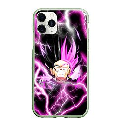 Чехол iPhone 11 Pro матовый Драгон Бол Гоку Блек Dragon Ball, цвет: 3D-салатовый