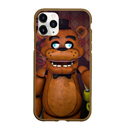 Чехол iPhone 11 Pro матовый Five Nights аt Frеddys, цвет: 3D-коричневый