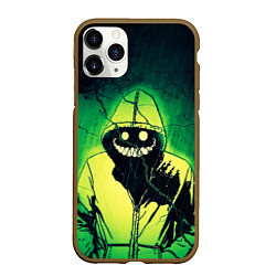 Чехол iPhone 11 Pro матовый Halloween - призрак в плаще, цвет: 3D-коричневый