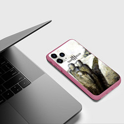 Чехол iPhone 11 Pro матовый Three Days Grace дебютный альбом, цвет: 3D-малиновый — фото 2
