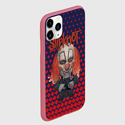 Чехол iPhone 11 Pro матовый Slipknot clown, цвет: 3D-малиновый — фото 2