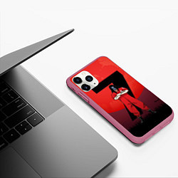 Чехол iPhone 11 Pro матовый Седьмой - Slipknot, цвет: 3D-малиновый — фото 2