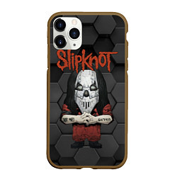 Чехол iPhone 11 Pro матовый Slipknot seven art, цвет: 3D-коричневый