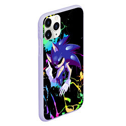 Чехол iPhone 11 Pro матовый Sonic Exe - Hedgehog - video game, цвет: 3D-светло-сиреневый — фото 2