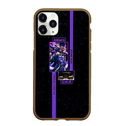 Чехол iPhone 11 Pro матовый JoJo Bizarre Adventure Jotaro, цвет: 3D-коричневый