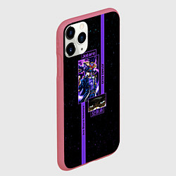 Чехол iPhone 11 Pro матовый JoJo Bizarre Adventure Jotaro, цвет: 3D-малиновый — фото 2