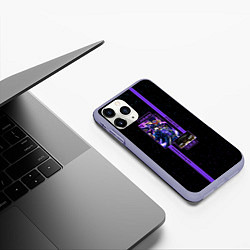 Чехол iPhone 11 Pro матовый JoJo Bizarre Adventure Jotaro, цвет: 3D-светло-сиреневый — фото 2