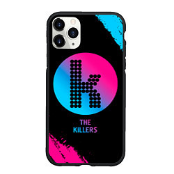 Чехол iPhone 11 Pro матовый The Killers - neon gradient