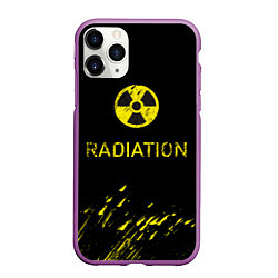 Чехол iPhone 11 Pro матовый Radiation - радиационная опасность