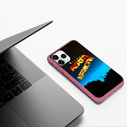 Чехол iPhone 11 Pro матовый Чудеса - Агата Кристи, цвет: 3D-малиновый — фото 2