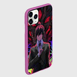 Чехол iPhone 11 Pro матовый Аки Хаякава и демон лис, цвет: 3D-фиолетовый — фото 2
