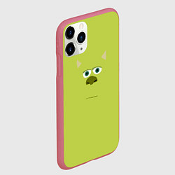 Чехол iPhone 11 Pro матовый Майк Салливан лицо, цвет: 3D-малиновый — фото 2