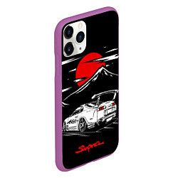 Чехол iPhone 11 Pro матовый Тойота супра - JDM Style, цвет: 3D-фиолетовый — фото 2