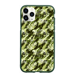 Чехол iPhone 11 Pro матовый Скейт - милитари урбан стиль, цвет: 3D-темно-зеленый