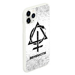 Чехол iPhone 11 Pro матовый Behemoth с потертостями на светлом фоне, цвет: 3D-белый — фото 2