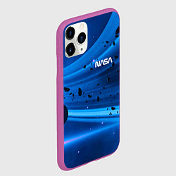 Чехол iPhone 11 Pro матовый Космическое пространство - NASA - Planet, цвет: 3D-фиолетовый — фото 2