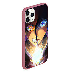 Чехол iPhone 11 Pro матовый Blue Lock anime, цвет: 3D-малиновый — фото 2