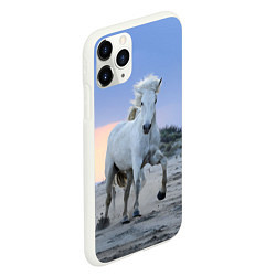 Чехол iPhone 11 Pro матовый Белый конь, цвет: 3D-белый — фото 2