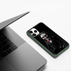 Чехол iPhone 11 Pro матовый Жуткий Билли, цвет: 3D-темно-зеленый — фото 2