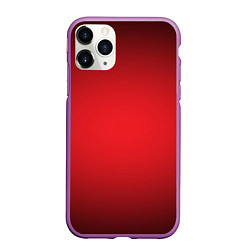 Чехол iPhone 11 Pro матовый Красно-черная затемняющая виньетка, цвет: 3D-фиолетовый