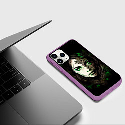 Чехол iPhone 11 Pro матовый Готическая девушка Весна, цвет: 3D-фиолетовый — фото 2