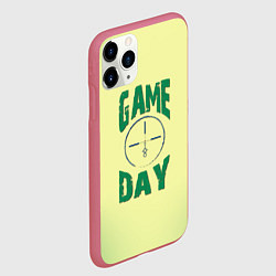 Чехол iPhone 11 Pro матовый Game day, цвет: 3D-малиновый — фото 2