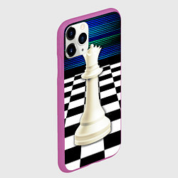 Чехол iPhone 11 Pro матовый Белая королева, цвет: 3D-фиолетовый — фото 2