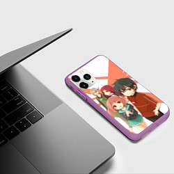 Чехол iPhone 11 Pro матовый Повелитель тьмы на подработке, цвет: 3D-фиолетовый — фото 2