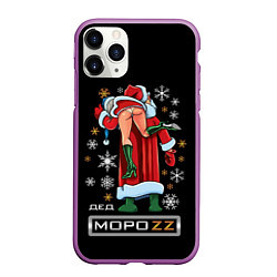 Чехол iPhone 11 Pro матовый Ded MoroZZ - Brazzers, цвет: 3D-фиолетовый