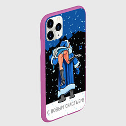 Чехол iPhone 11 Pro матовый Morozz, цвет: 3D-фиолетовый — фото 2