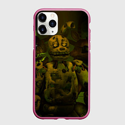 Чехол iPhone 11 Pro матовый Спрингтрaп, цвет: 3D-малиновый