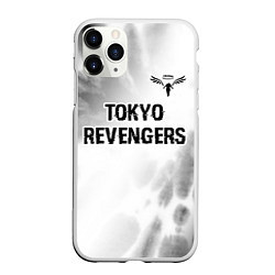 Чехол iPhone 11 Pro матовый Tokyo Revengers glitch на светлом фоне: символ све, цвет: 3D-белый