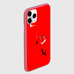 Чехол iPhone 11 Pro матовый Красная лиса, цвет: 3D-малиновый — фото 2