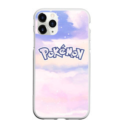 Чехол iPhone 11 Pro матовый Pokemon sky clouds