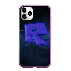 Чехол iPhone 11 Pro матовый Roblox space, цвет: 3D-фиолетовый