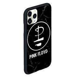 Чехол iPhone 11 Pro матовый Pink Floyd glitch на темном фоне, цвет: 3D-черный — фото 2