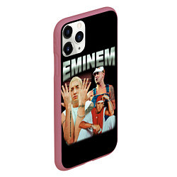 Чехол iPhone 11 Pro матовый Eminem Slim Shady, цвет: 3D-малиновый — фото 2