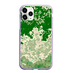 Чехол iPhone 11 Pro матовый Абстракция в зелёных тонах
