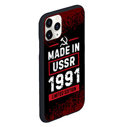 Чехол iPhone 11 Pro матовый Made in USSR 1991 - limited edition, цвет: 3D-черный — фото 2