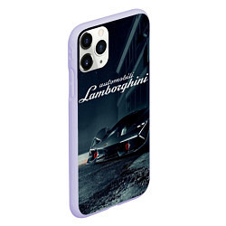 Чехол iPhone 11 Pro матовый Lamborghini - power - Italy, цвет: 3D-светло-сиреневый — фото 2