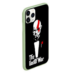Чехол iPhone 11 Pro матовый God of war - Кратос отец войны, цвет: 3D-салатовый — фото 2